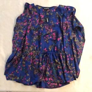 Express floral shirt